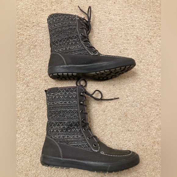Roxy Chesapeake Lined Combat Boots Boho Outdoor Mid Calf Lace Up Fall Women's 9 - Picture 9 of 9
